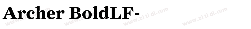 Archer BoldLF字体转换